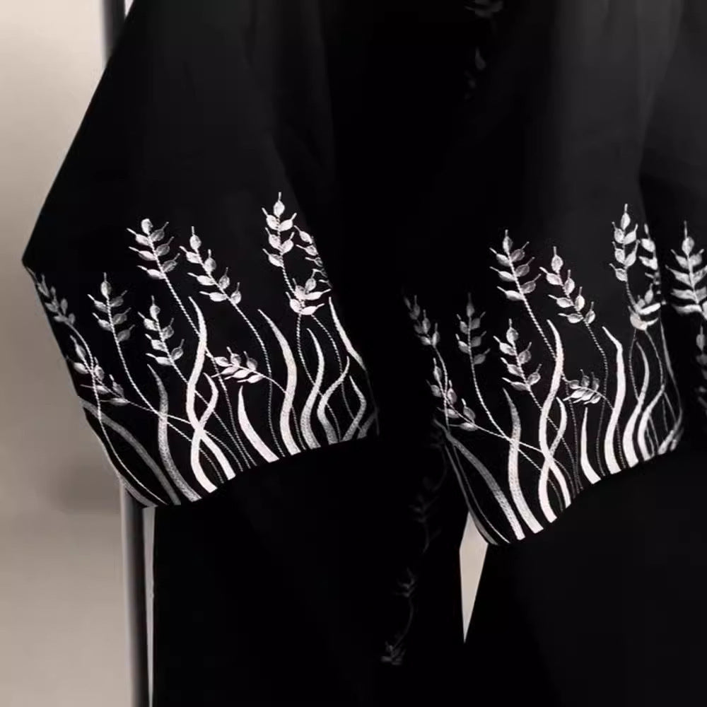 Arab Embroidery Embroidery Outerwear Abaya Robe