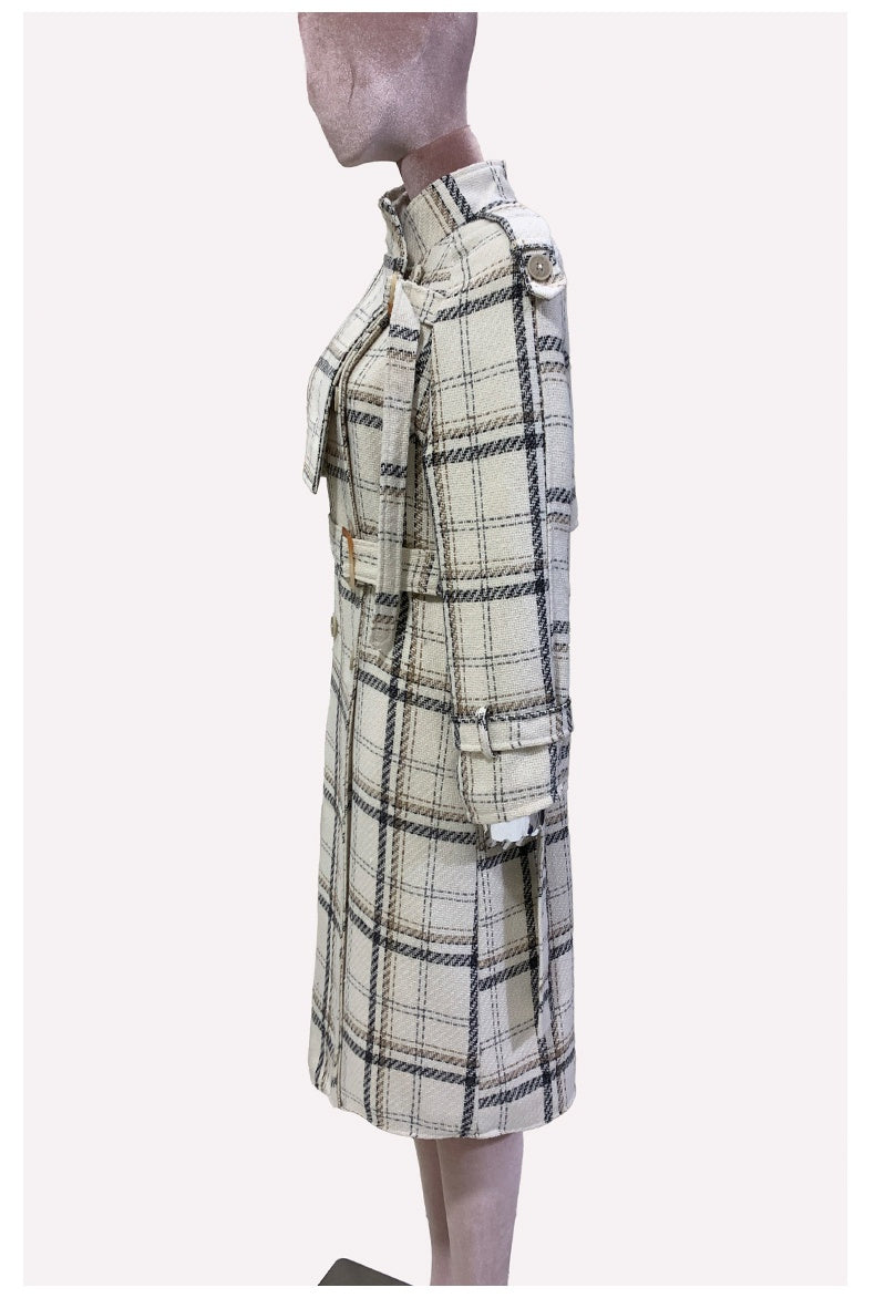 Manteau en laine épais et long pour femme, automne et hiver, de haute qualité