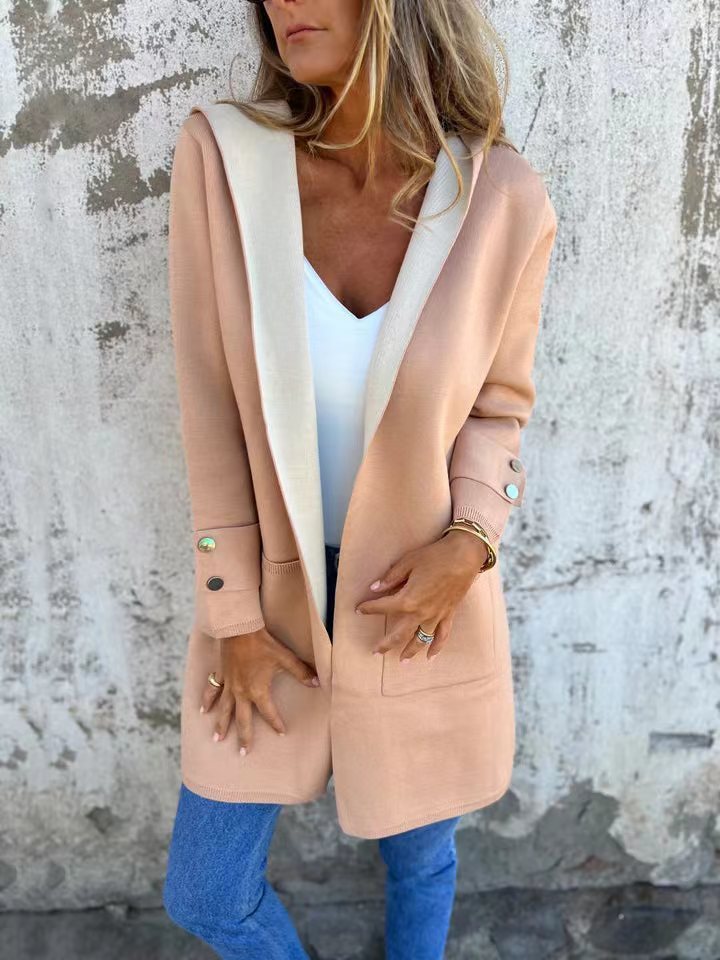 Pull décontracté à capuche pour femme, style européen et américain, nouvelle collection printemps-été