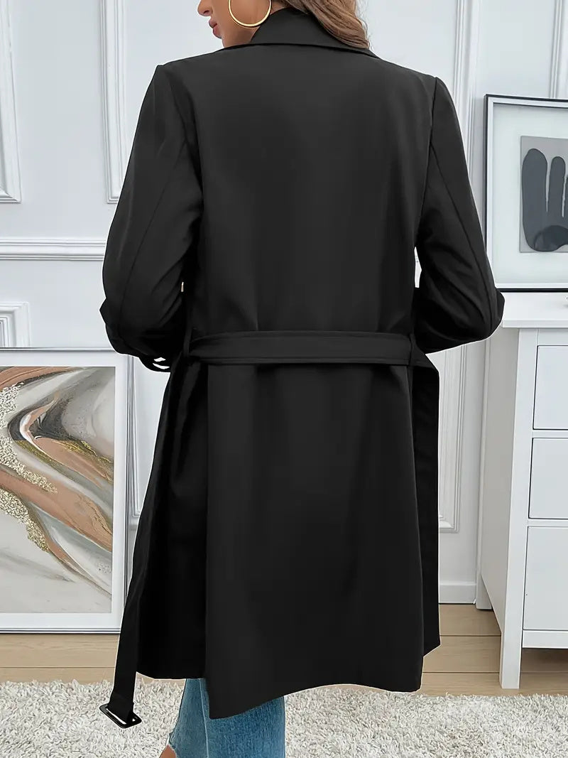 Trench-coat élégant avec ceinture pour femme