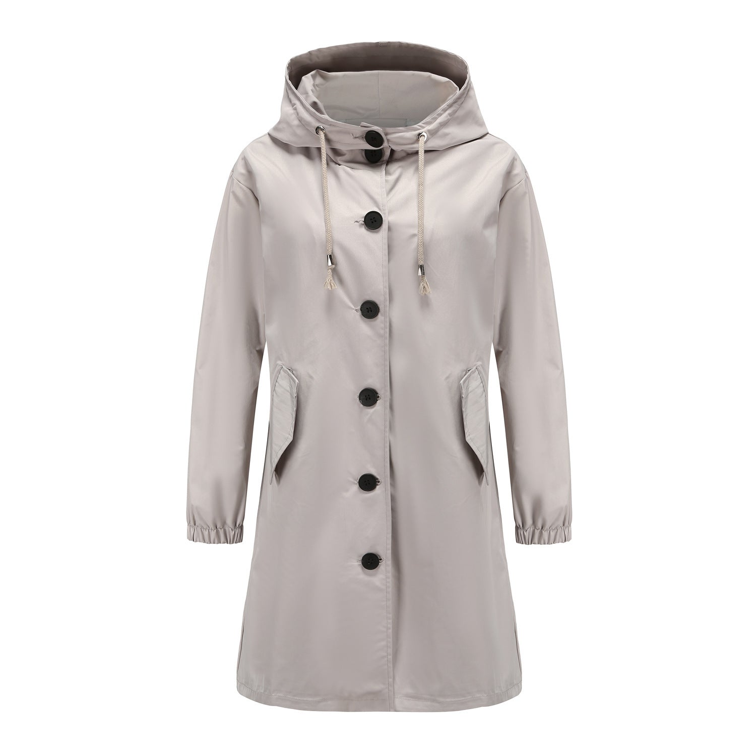 Anorak imperméable et long manteau décontracté pour femme