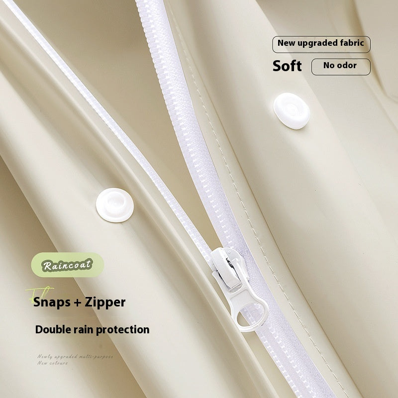 Imperméable Femme Batterie Électrique Moto Vêtements d'Extérieur Simple