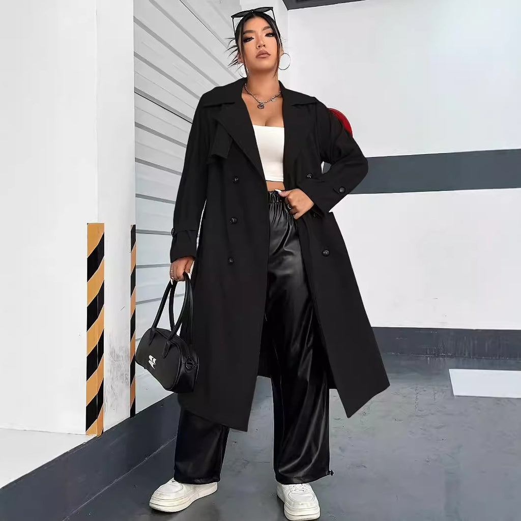 Nouveau manteau long décontracté pour femme