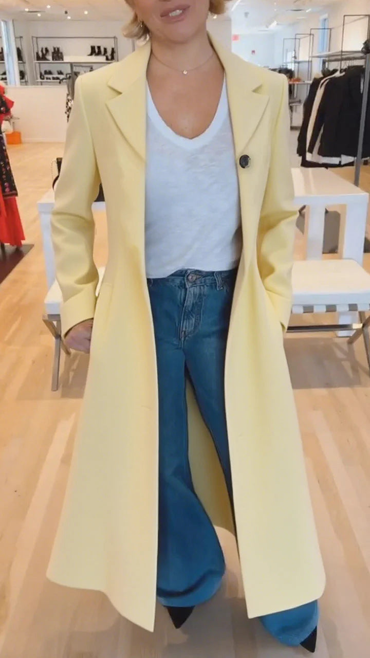 Manteau femme revers imprimé léopard trench décontracté vêtements femme