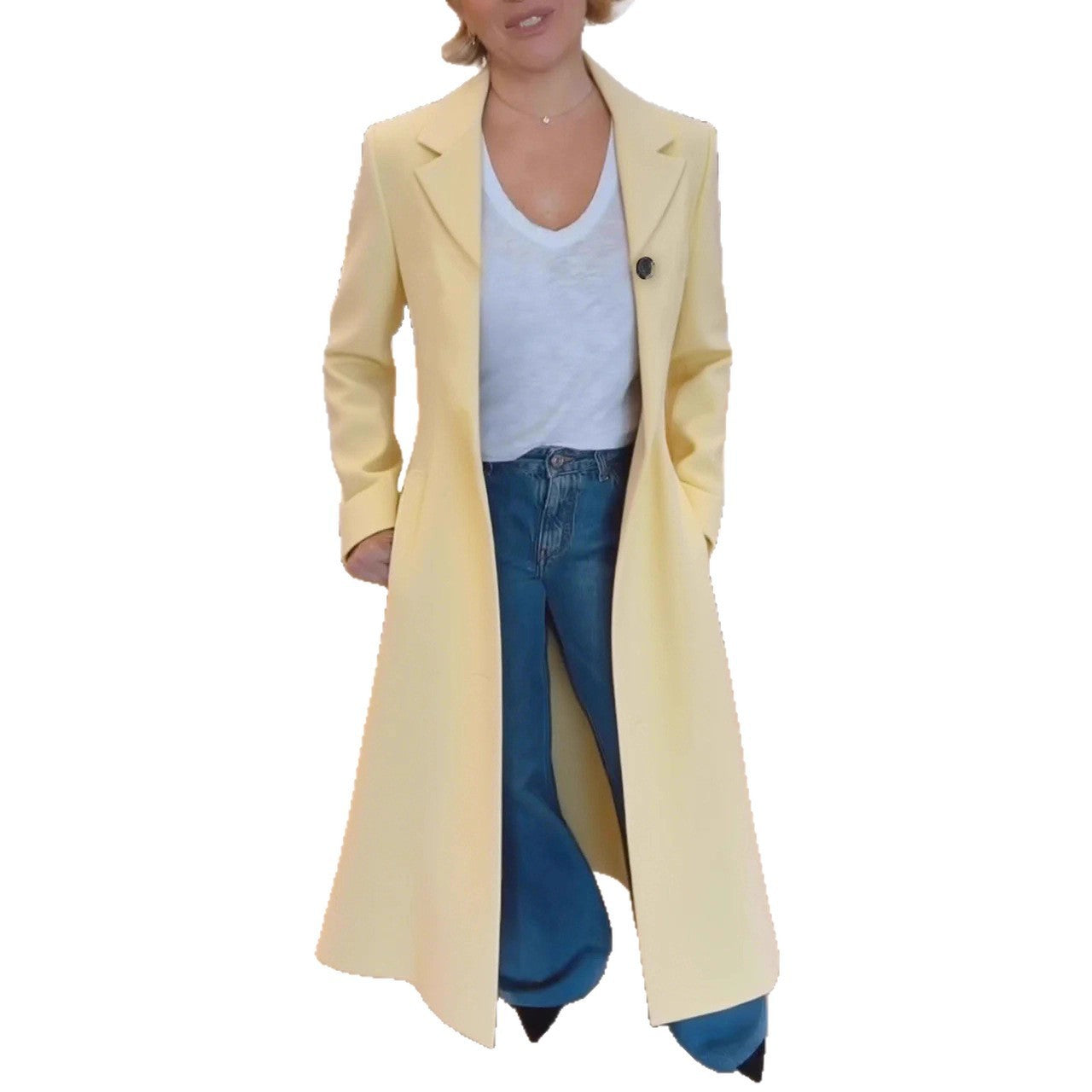Manteau femme revers imprimé léopard trench décontracté vêtements femme