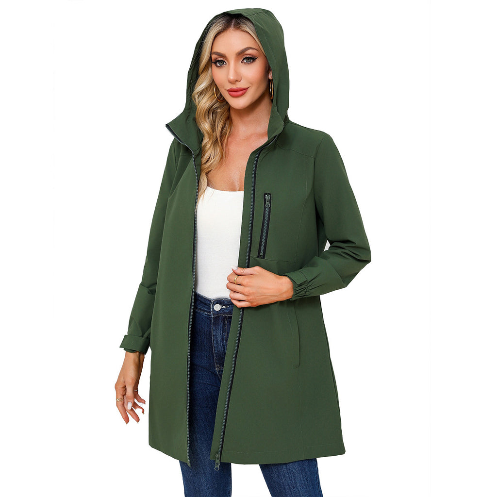 Coupe-vent imperméable tendance pour sports de plein air pour femmes