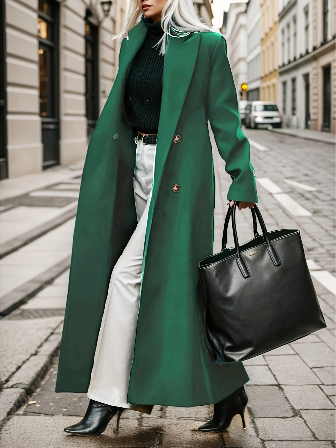 Trench-coat croisé pour femme