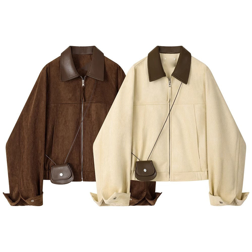 Veste courte ample rétro pour femme