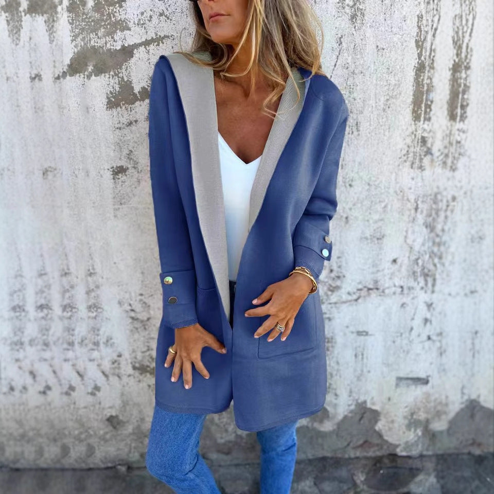 Pull décontracté à capuche pour femme, style européen et américain, nouvelle collection printemps-été