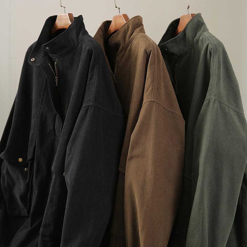 Veste de travail ample grande taille coupe-vent pour femme à manches longues