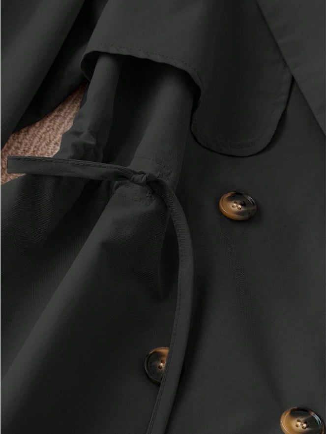 Coupe-vent pour femme avec cordon de serrage à la taille