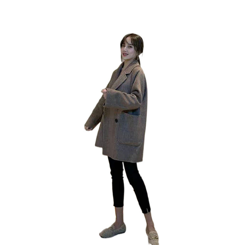 Veste de costume haut de gamme pour femme, ample, épaisse et amincissante