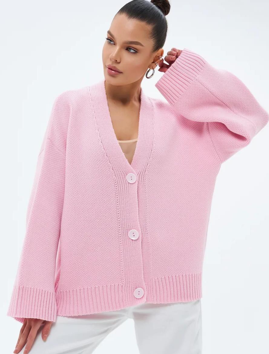 Cardigan en tricot épais et manteau ample