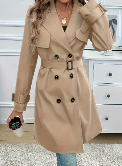 Trench-coat élégant avec ceinture pour femme