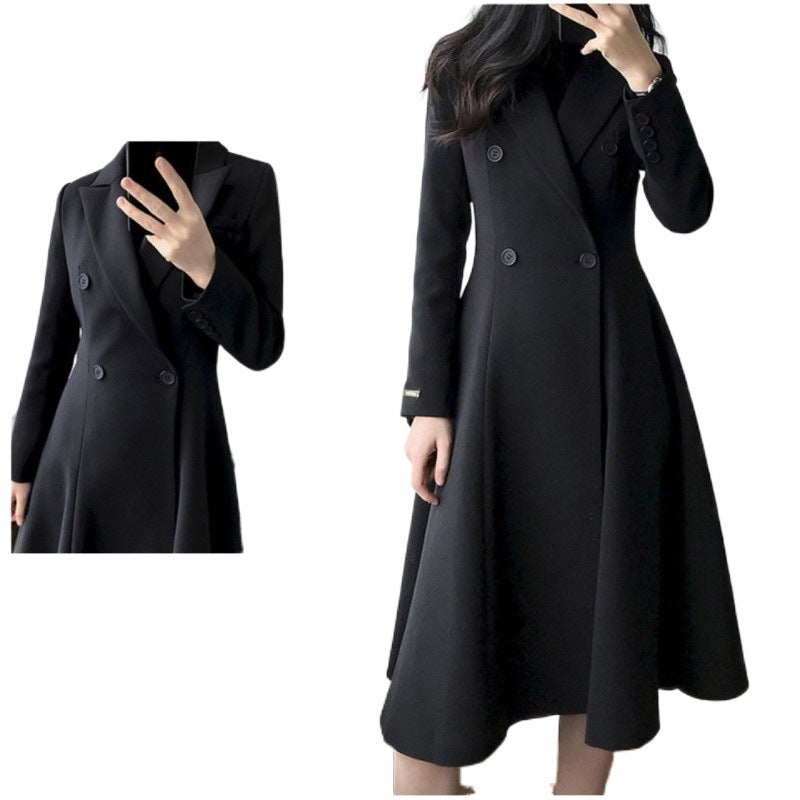 Trench-coat long grande taille pour femme, nouveauté d'automne