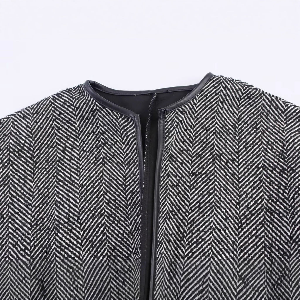 Manteau mi-long à taille en dentelle, style britannique, tendance