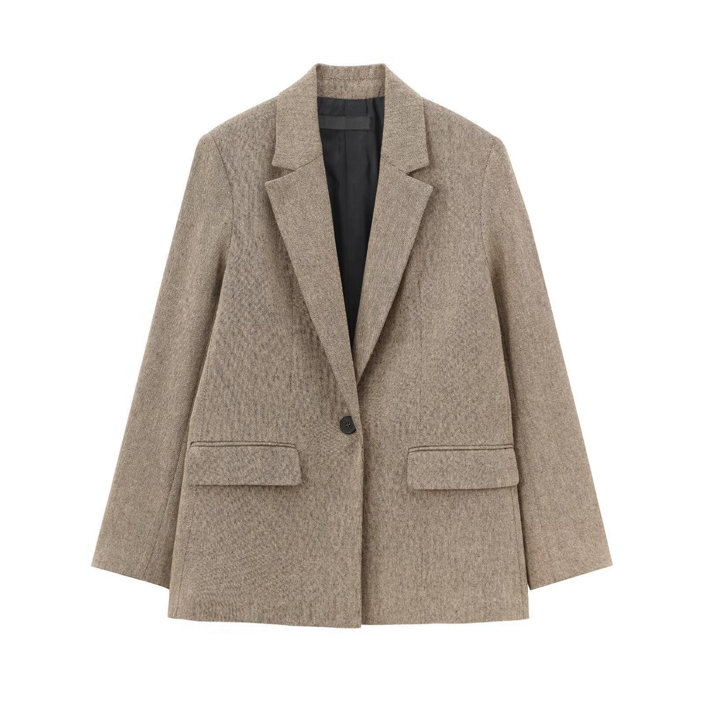 Nouveau blazer décontracté à ornement unique