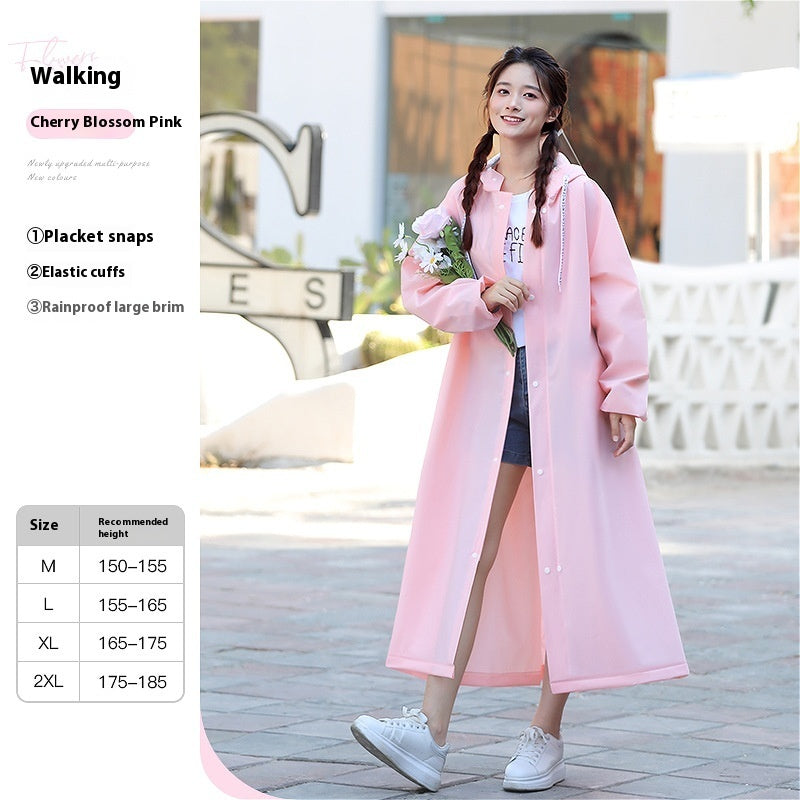 Imperméable Femme Batterie Électrique Moto Vêtements d'Extérieur Simple