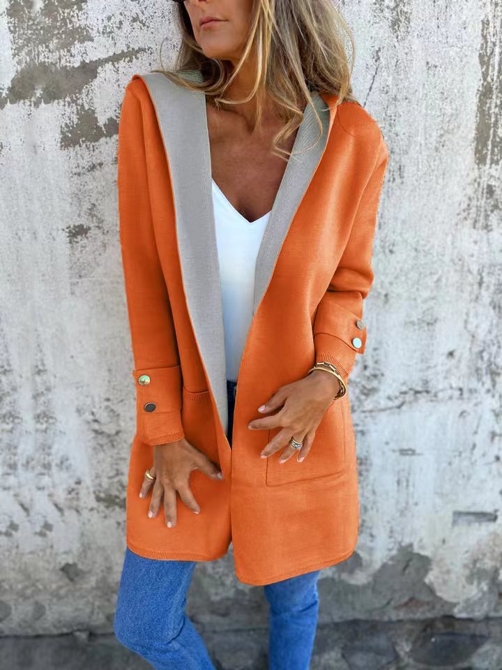 Pull décontracté à capuche pour femme, style européen et américain, nouvelle collection printemps-été