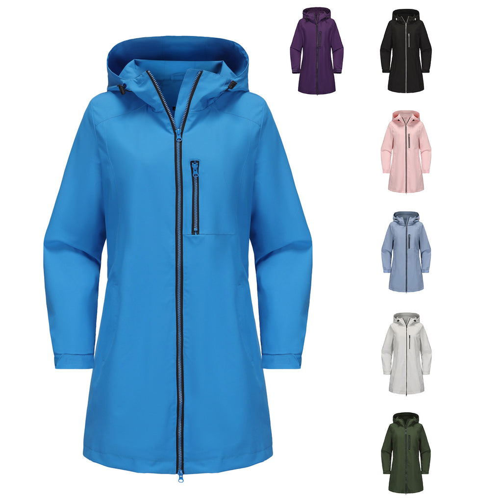 Coupe-vent imperméable tendance pour sports de plein air pour femmes