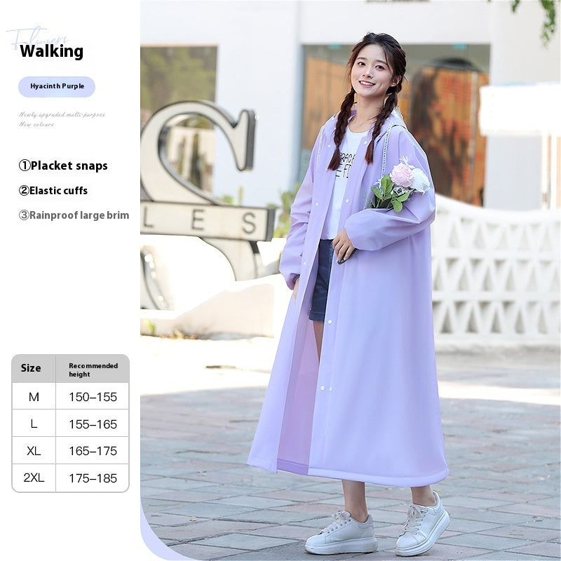 Imperméable Femme Batterie Électrique Moto Vêtements d'Extérieur Simple