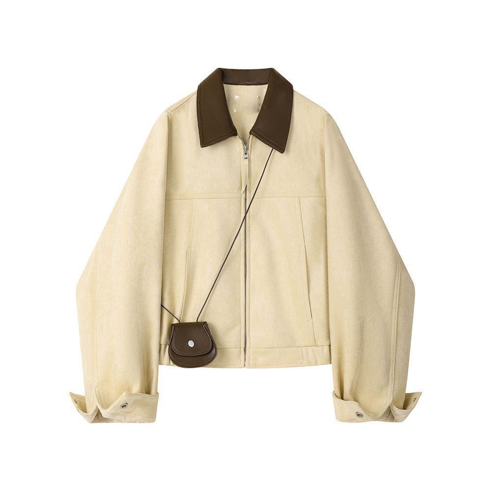 Veste courte ample rétro pour femme