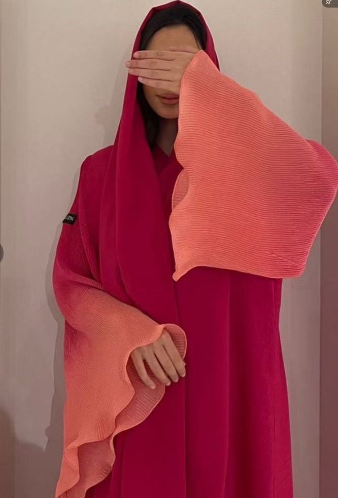 Cardigan élégant et tendance à long châle plissé pour femme