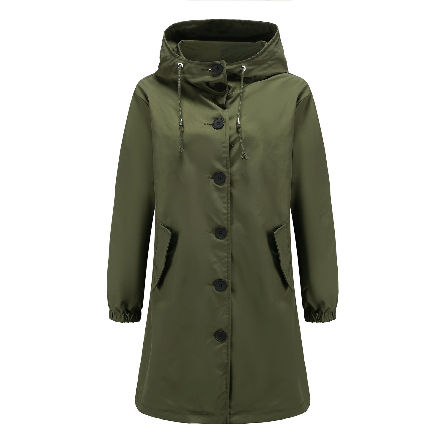 Anorak imperméable et long manteau décontracté pour femme